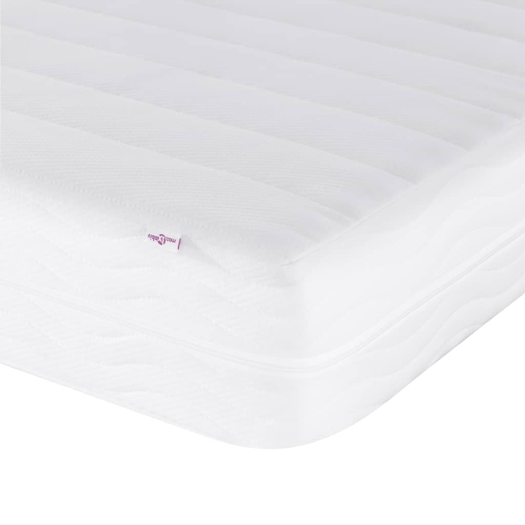 vidaXL Bed met matras kunstleer cappuccinokleurig 80x200 cm