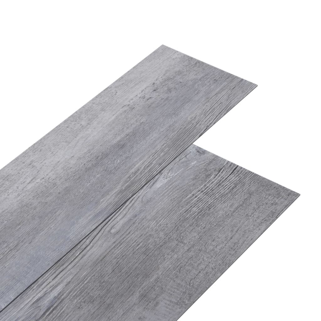 vidaXL Vloerplanken zelfklevend 5,21 m² 2 mm PVC mat houtgrijs