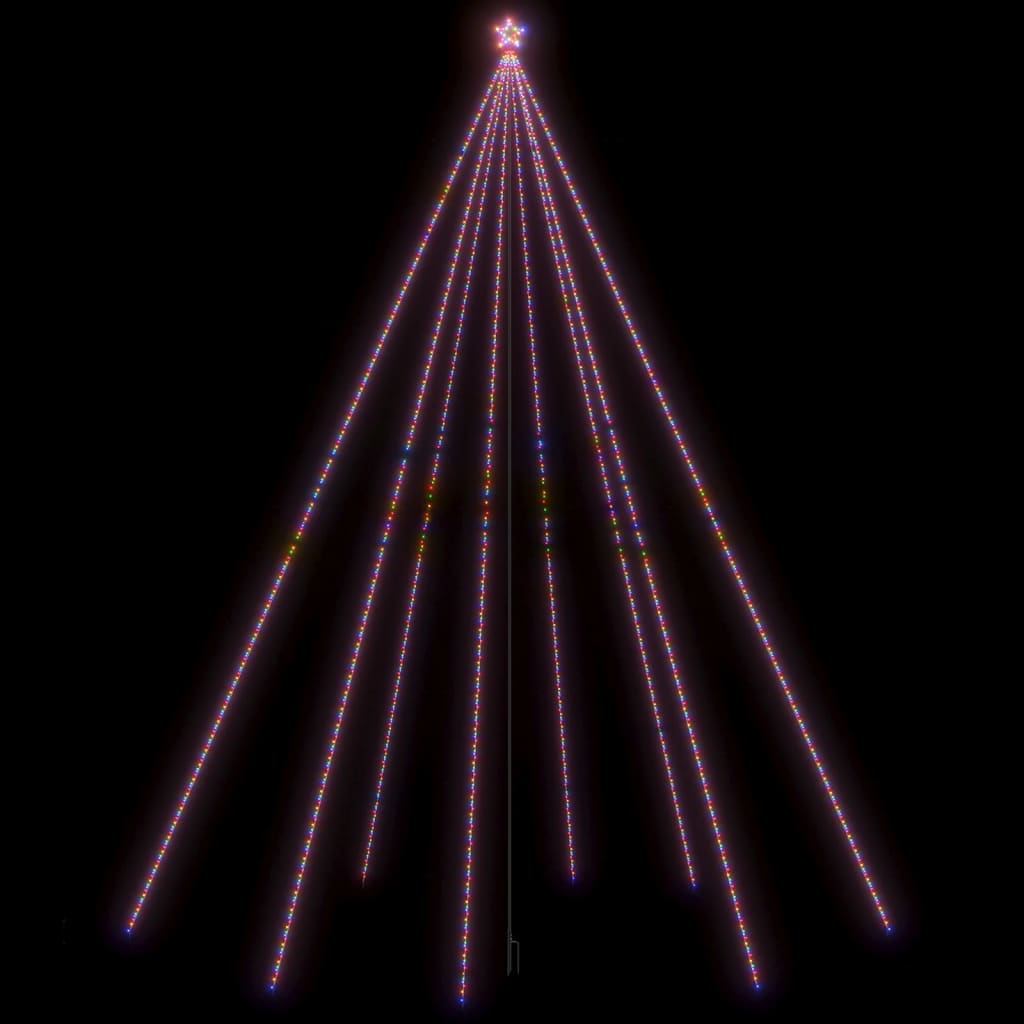 vidaXL Kerstboomverlichting 1300 LED's binnen/buiten 8 m meerkleurig