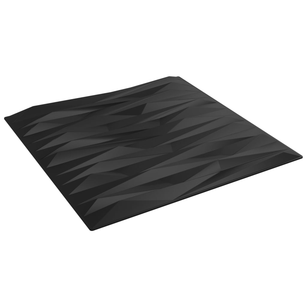 vidaXL 12 st Wandpanelen steen 3 m² 50x50 cm XPS zwart