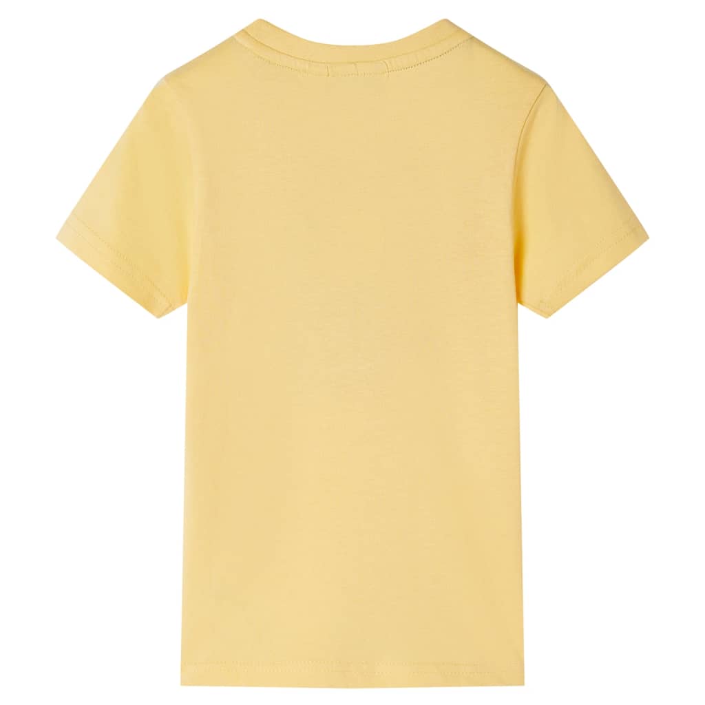 Kindershirt met korte mouwen 92 geel