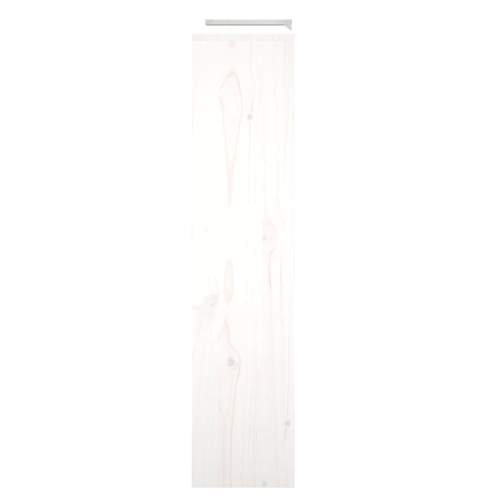 vidaXL Radiatorombouw 210x21x85 cm massief grenenhout wit