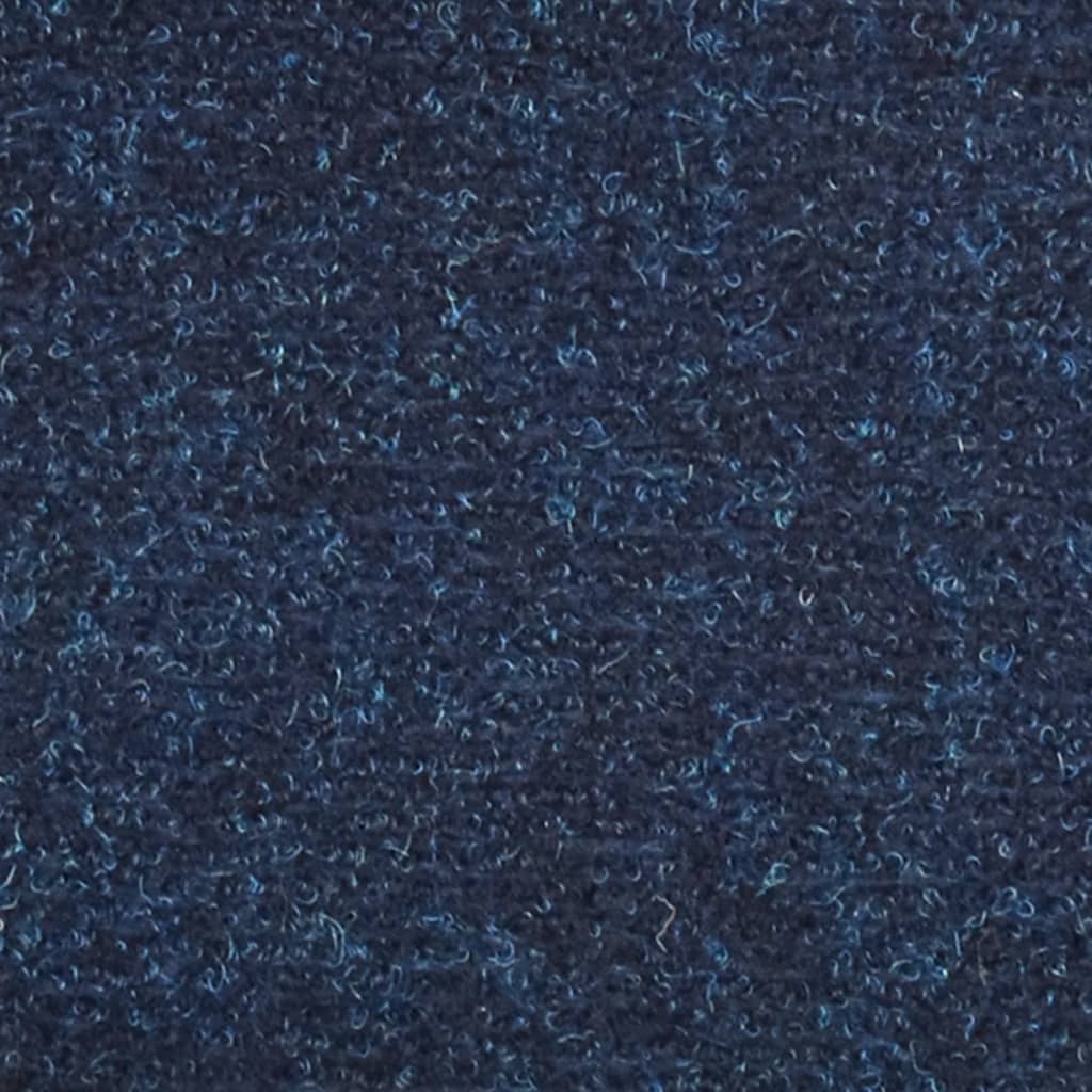 vidaXL Trapmatten zelfklevend 15 st 65x21x4 cm naaldvilt marineblauw