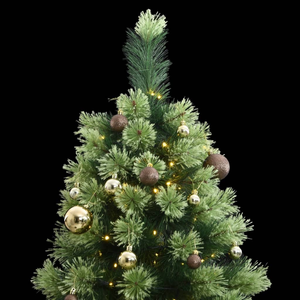 vidaXL Kunstkerstboom met scharnieren 150 LED's en kerstballen 150 cm