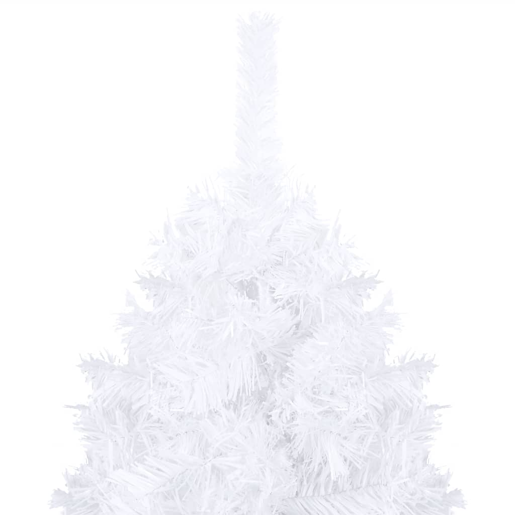 vidaXL Kunstkerstboom met verlichting dikke takken 120 cm wit