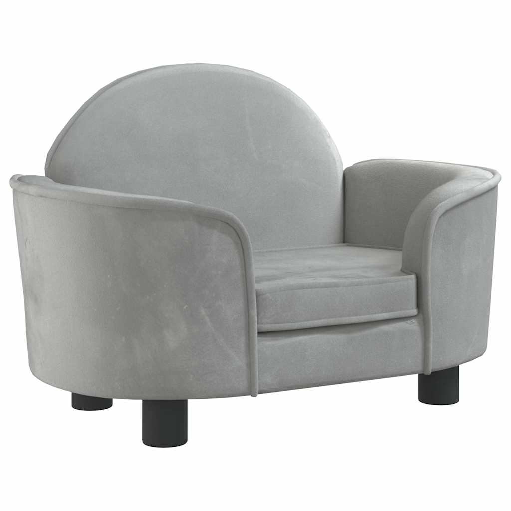 Hondenmand 95x55x30 cm fluweel lichtgrijs kopen