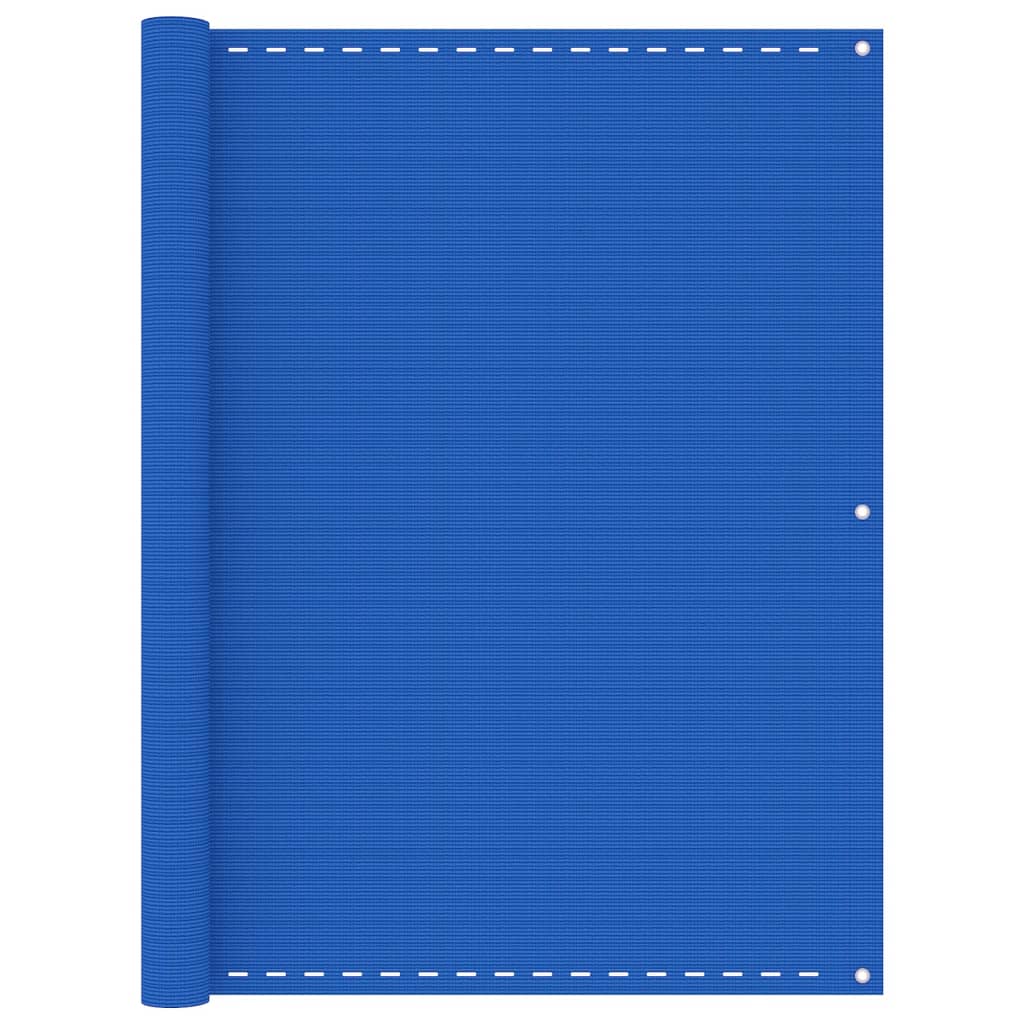 vidaXL Balkonscherm 120x600 cm HDPE blauw