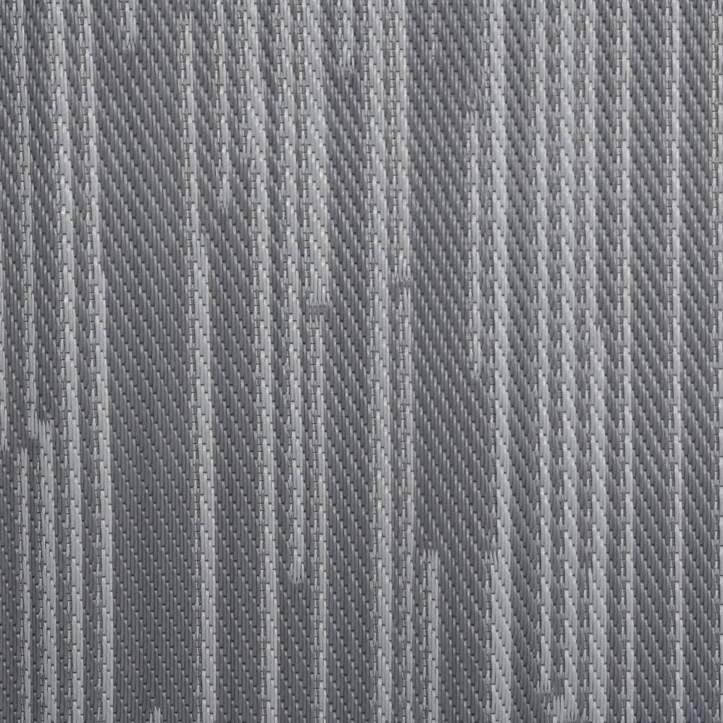 vidaXL Buitenkleed 80x250 cm polypropeen antracietkleurig