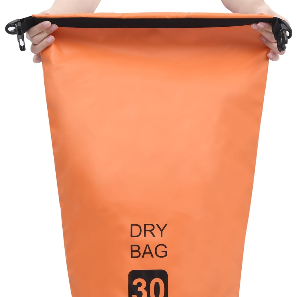 vidaXL Drybag 30 L PVC oranje