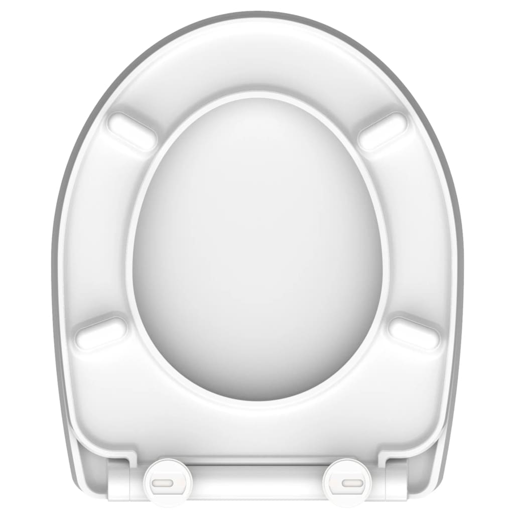 SCHÜTTE Toiletbril met soft-close quick-release hoogglans ROUND DIPS