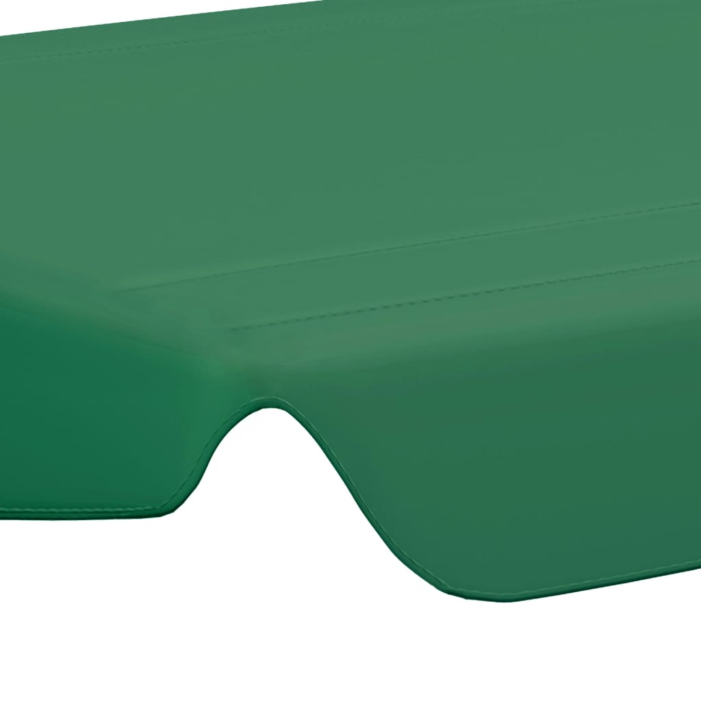 vidaXL Vervangingsluifel voor schommelbank 150/130x105/70 cm groen