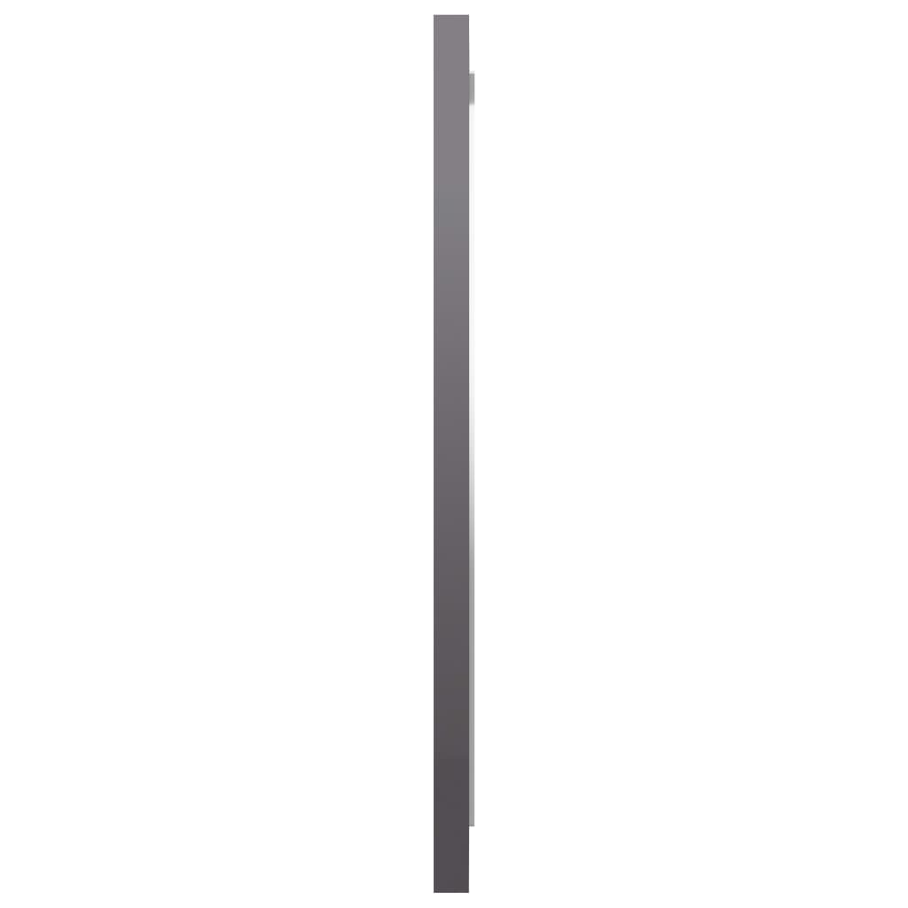 vidaXL Badkamerspiegel 40x1,5x37 cm spaanplaat hoogglans grijs