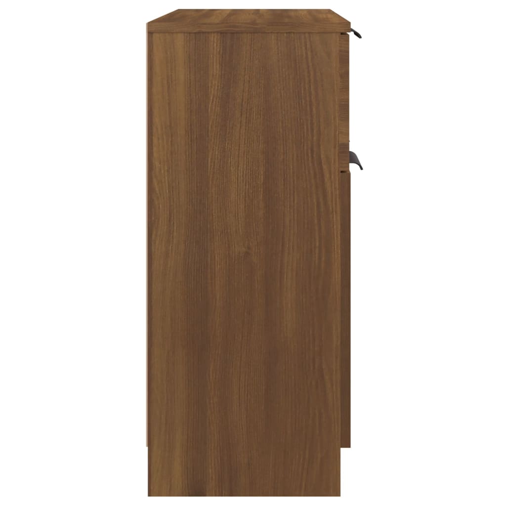 vidaXL Dressoir 60x30x70 cm bewerkt hout bruineikenkleurig
