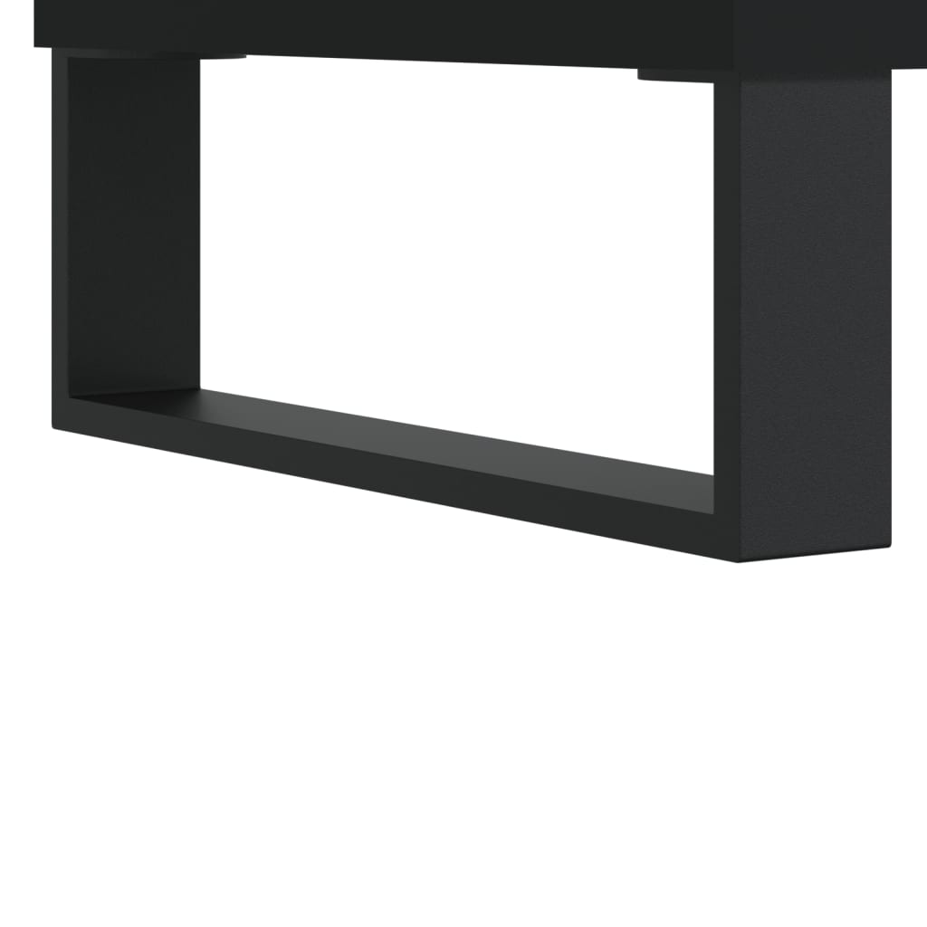 vidaXL Salontafel 102x44,5x50 cm bewerkt hout zwart