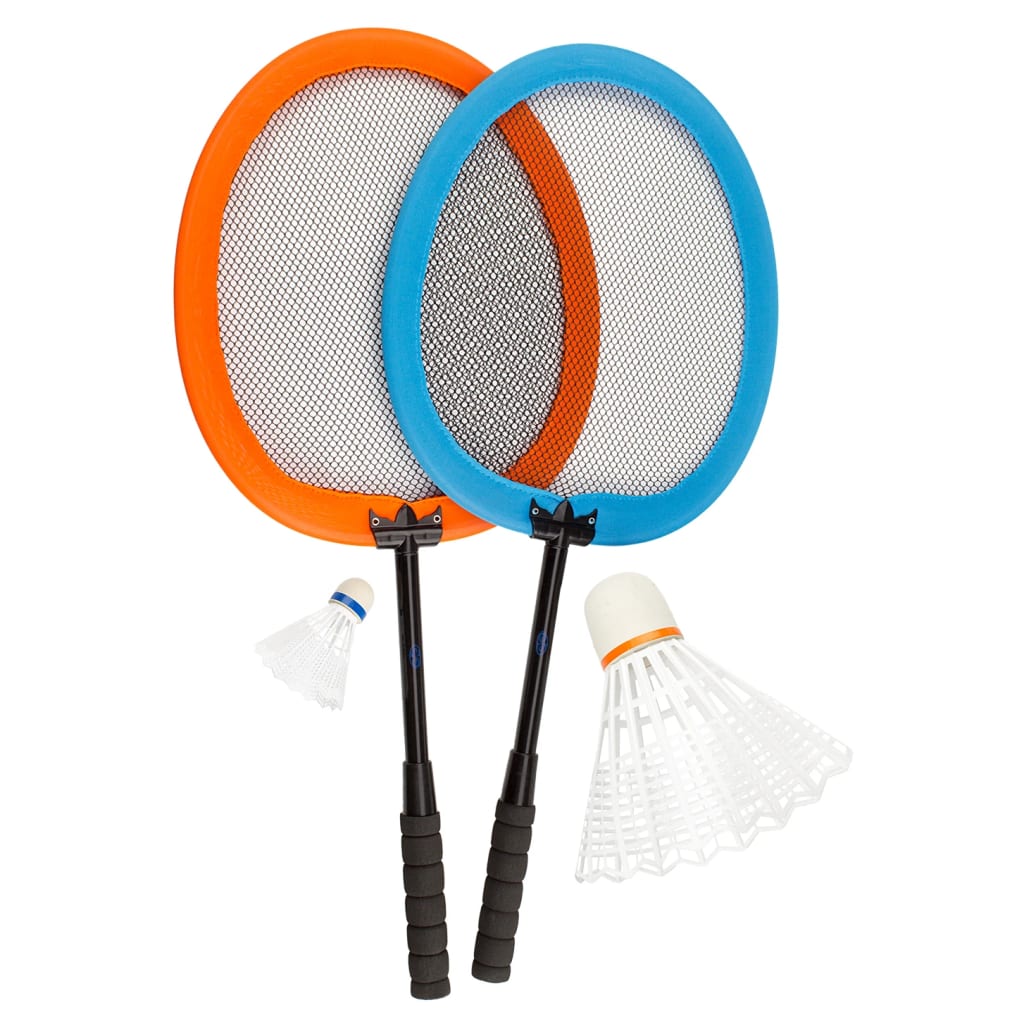 Get & Go Badmintonset XXL oranje en blauw