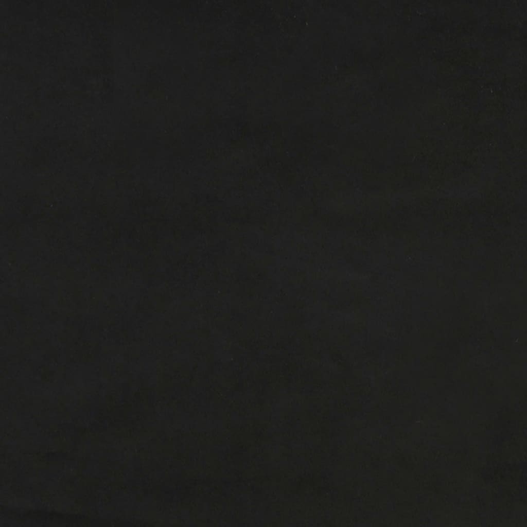 vidaXL Hoofdbord met randen 103x23x118/128 cm fluweel zwart