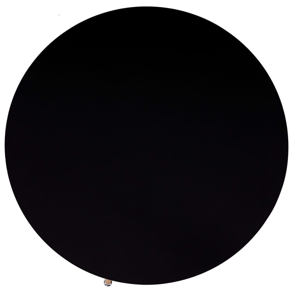vidaXL Eettafel 90x73,5 cm MDF zwart en eikenkleurig