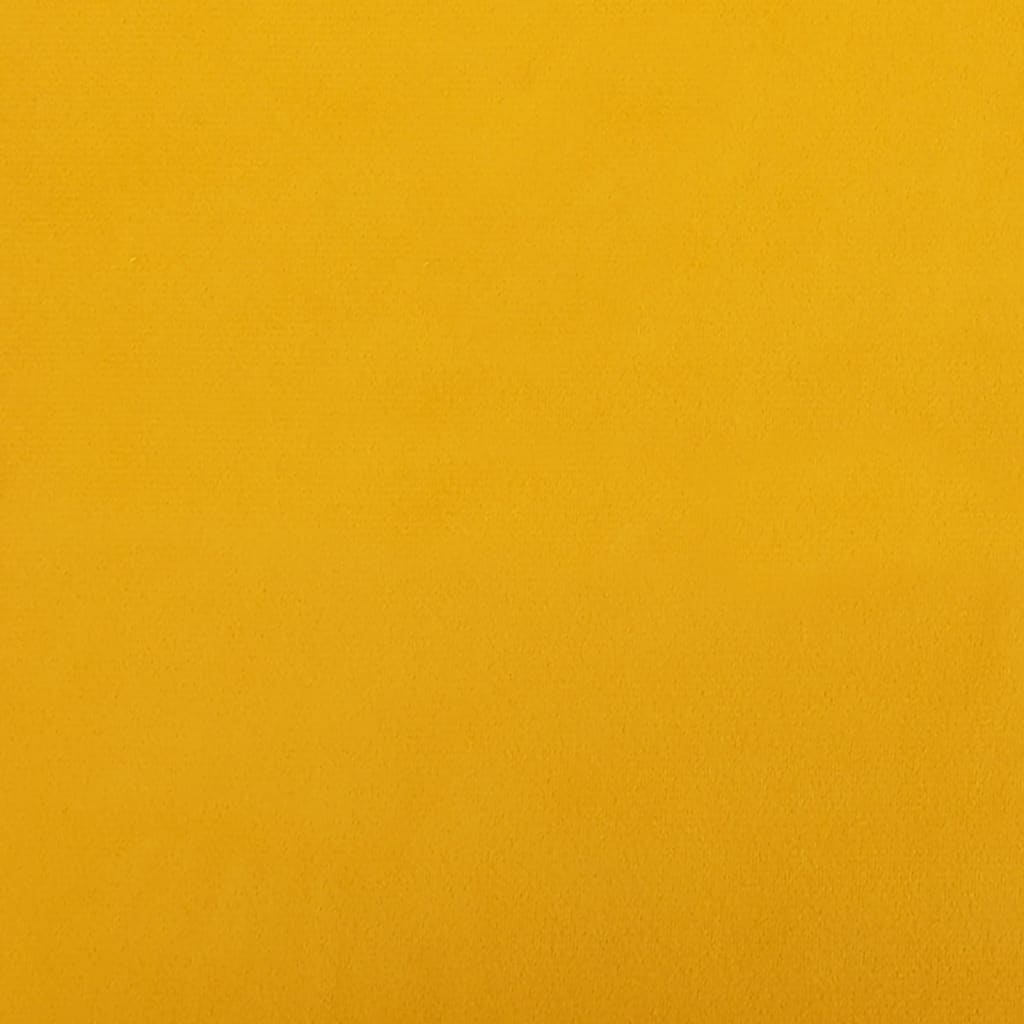 vidaXL Eetkamerstoelen 6 st fluweel geel