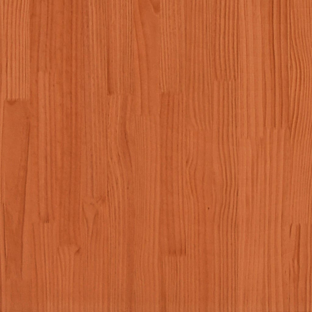 vidaXL Hoofdbord 135 cm massief grenenhout wasbruin