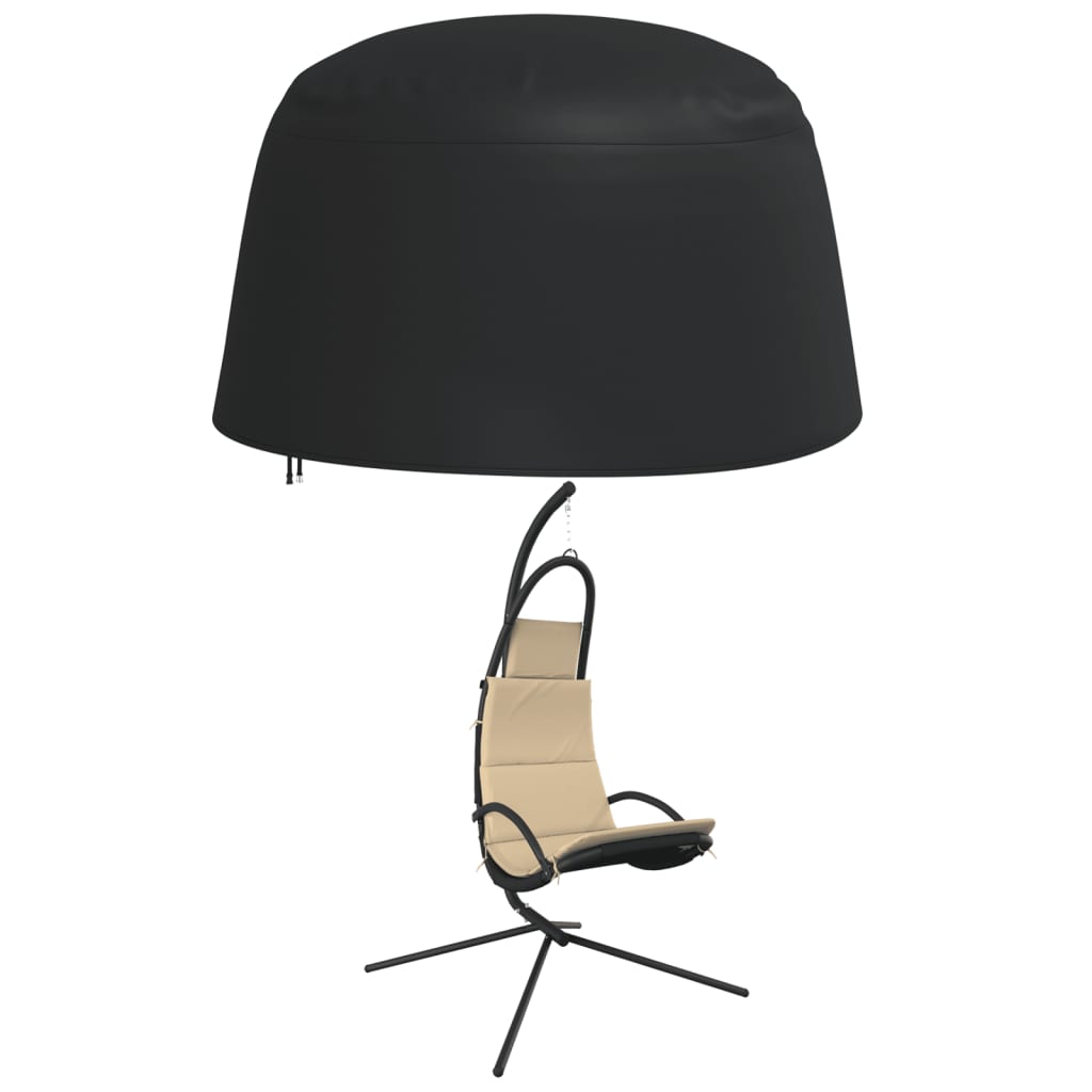 vidaXL Hoezen voor hangende ei-stoel 2 Ø 190x115 cm 420D oxford zwart