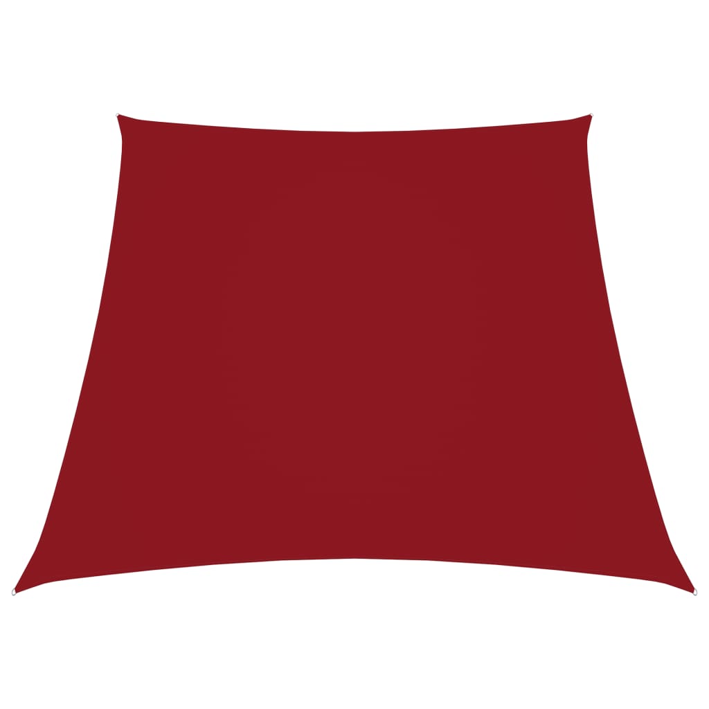 vidaXL Zonnezeil trapezium 2/4x3 m oxford stof rood