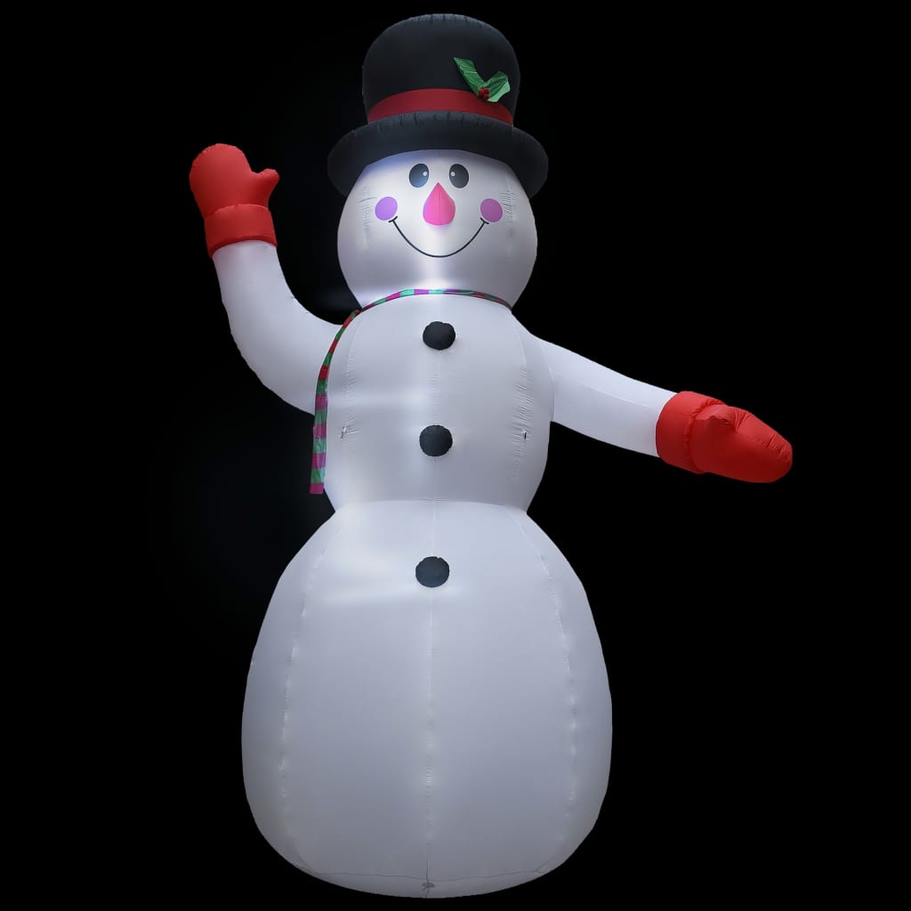 VidaXL Kerstsneeuwpop opblaasbaar met LED XXL IP44 600 cm