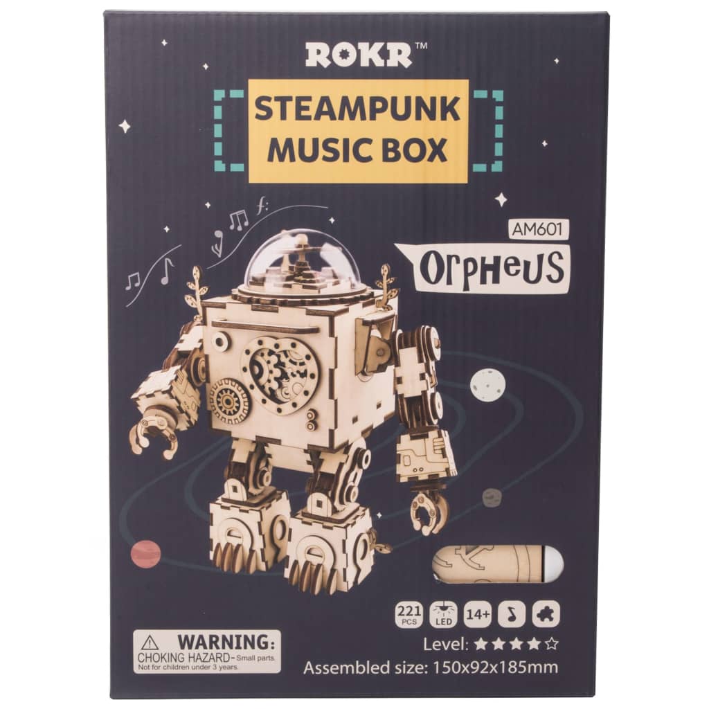 Robotime Muziekdoos doe-het-zelf Steampunk Orpheus