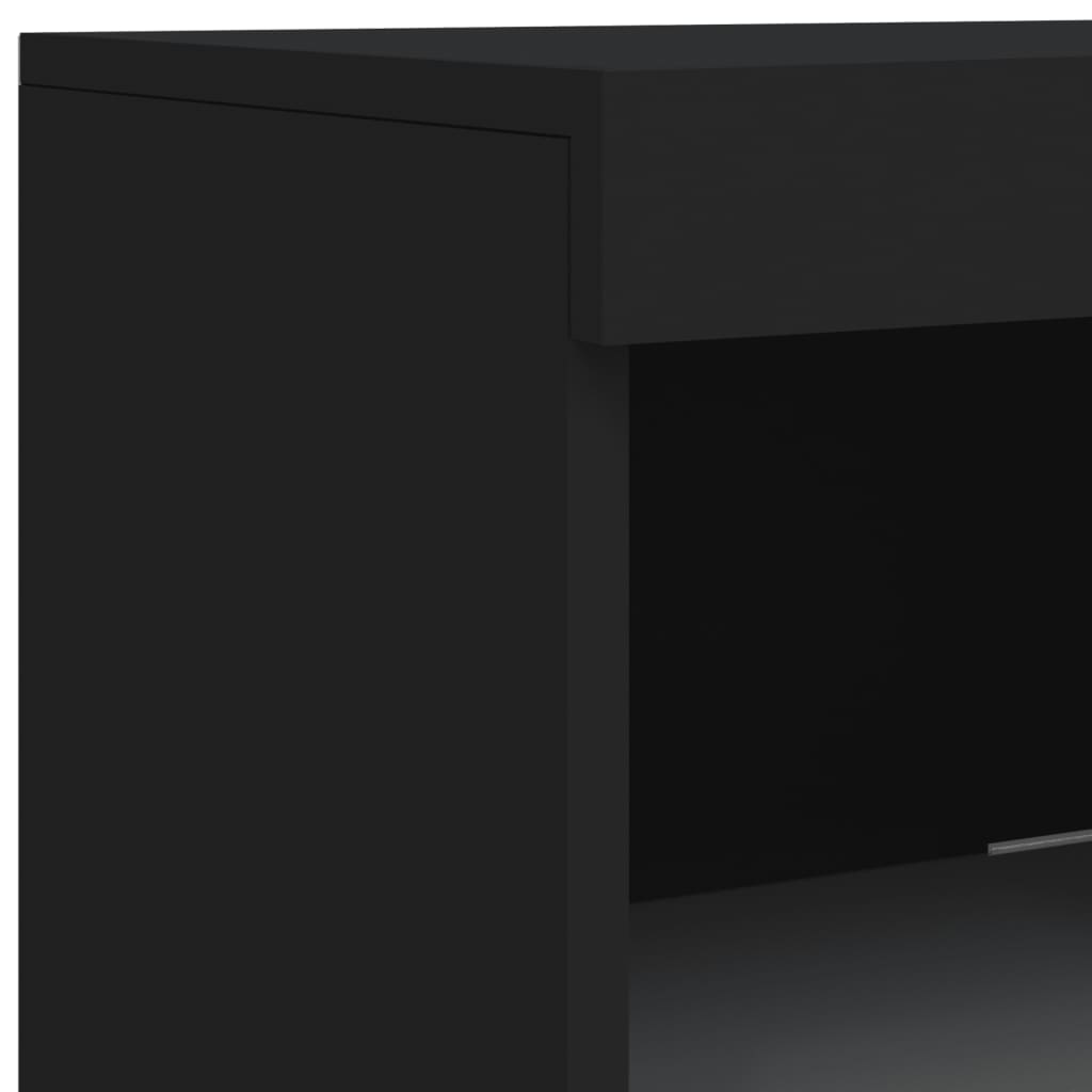 vidaXL Dressoir met LED-verlichting 41x37x100 cm zwart