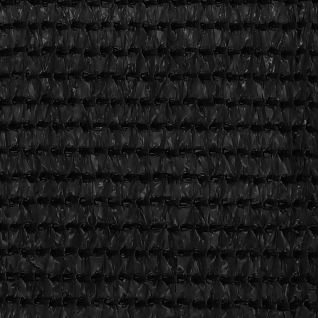 vidaXL Balkonscherm 75x300 cm HDPE zwart