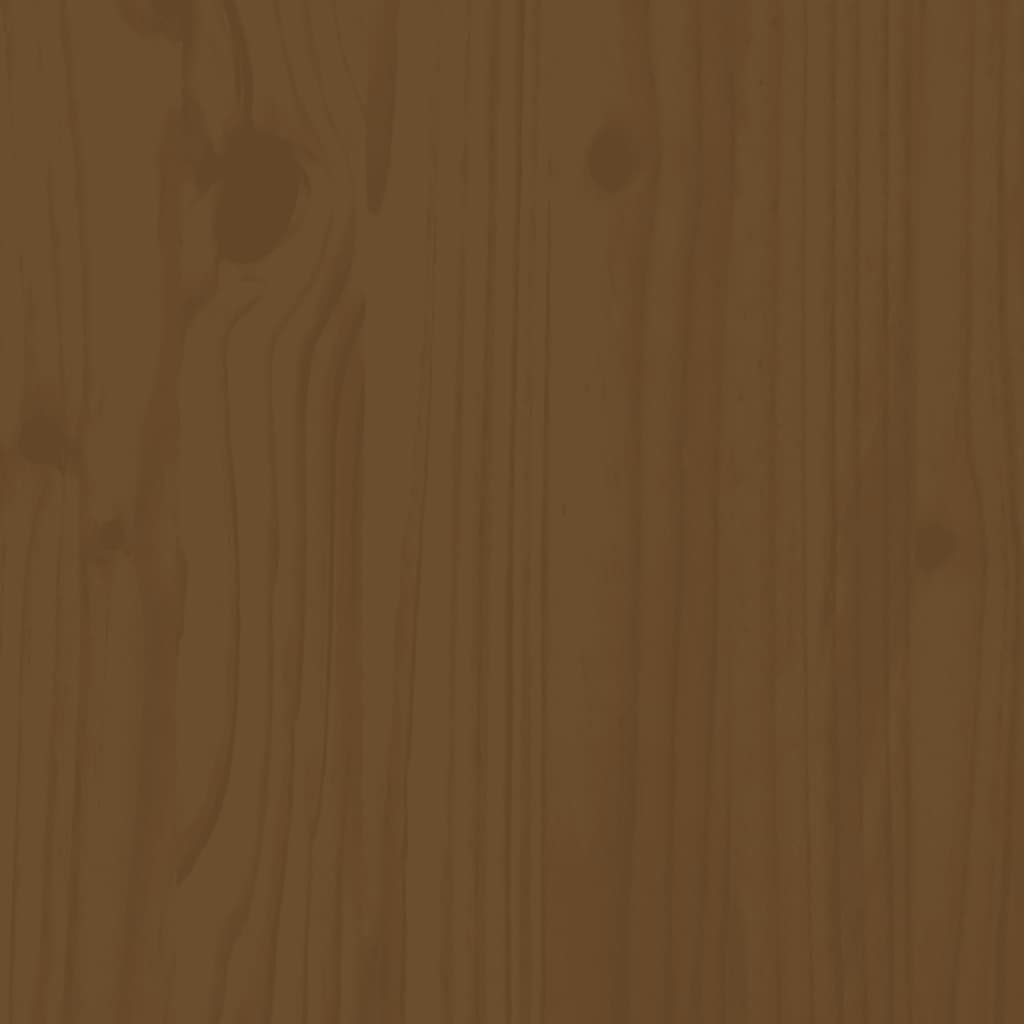 vidaXL 3-delige Bistroset massief grenenhout honingbruin