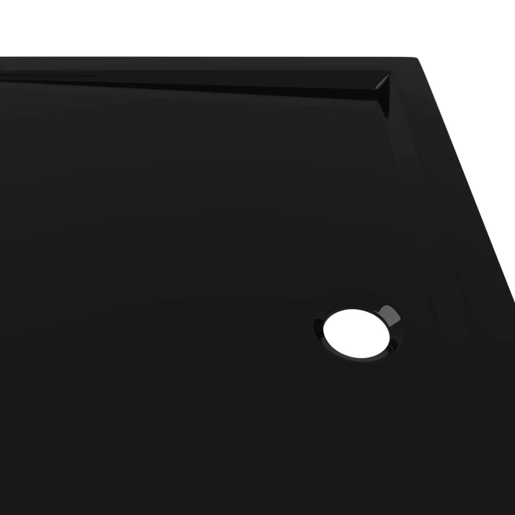 vidaXL Douchebak rechthoekig 80x110 cm ABS zwart