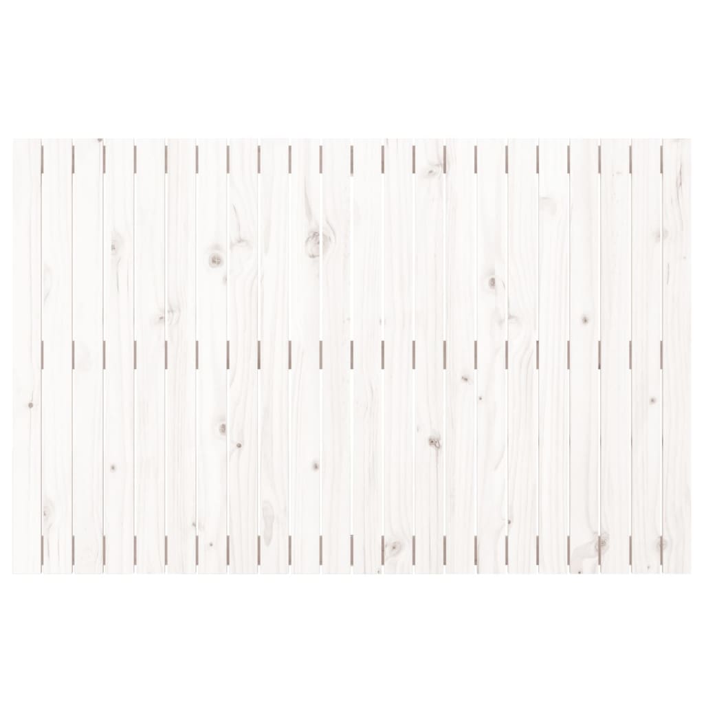 vidaXL Wandhoofdbord 140x3x90 cm massief grenenhout wit