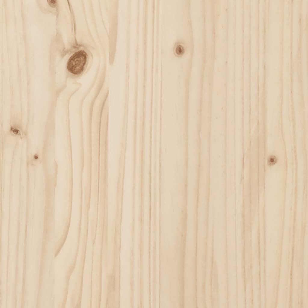 vidaXL Bedframe met hoofdbord massief hout 140x190 cm