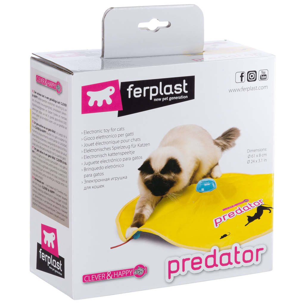 Ferplast Kattenspeelgoed Predator elektronisch geel