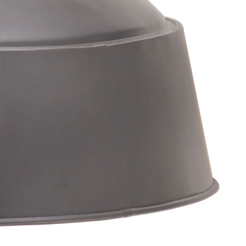 vidaXL Hanglamp industrieel E27 32 cm grijs