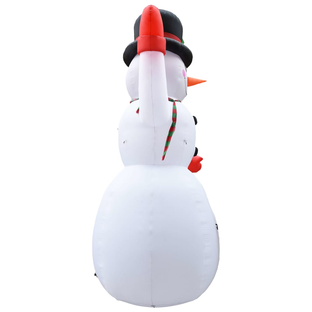 VidaXL Kerstsneeuwpop opblaasbaar met LED XXL IP44 600 cm