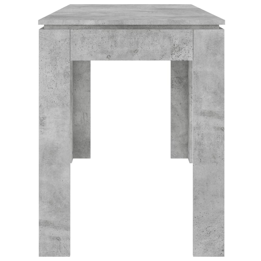 vidaXL Eettafel 120x60x76 cm bewerkt hout betongrijs