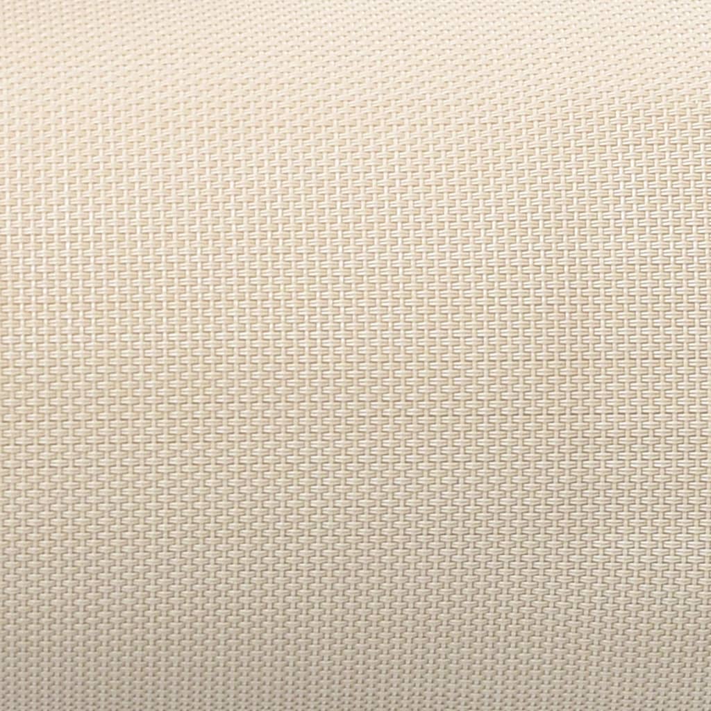 vidaXL Hoofdsteun voor ligstoel 40x7,5x15 cm textileen crème