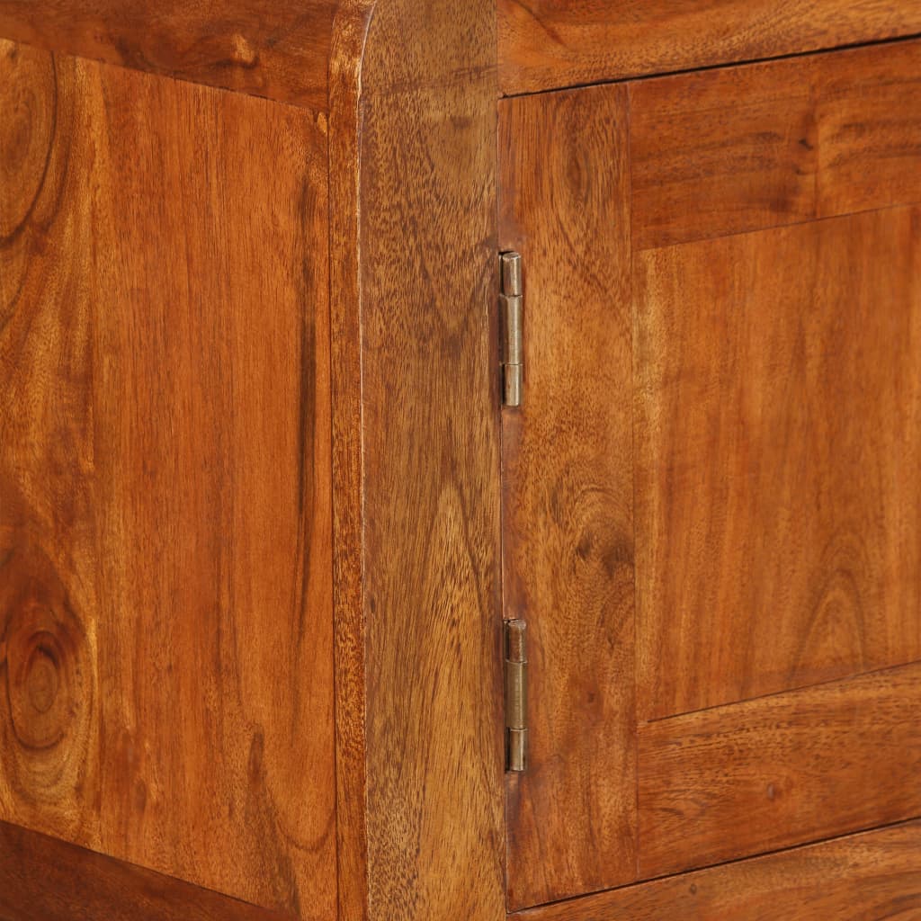 vidaXL Dressoir 120x30x75 cm massief hout met honingafwerking