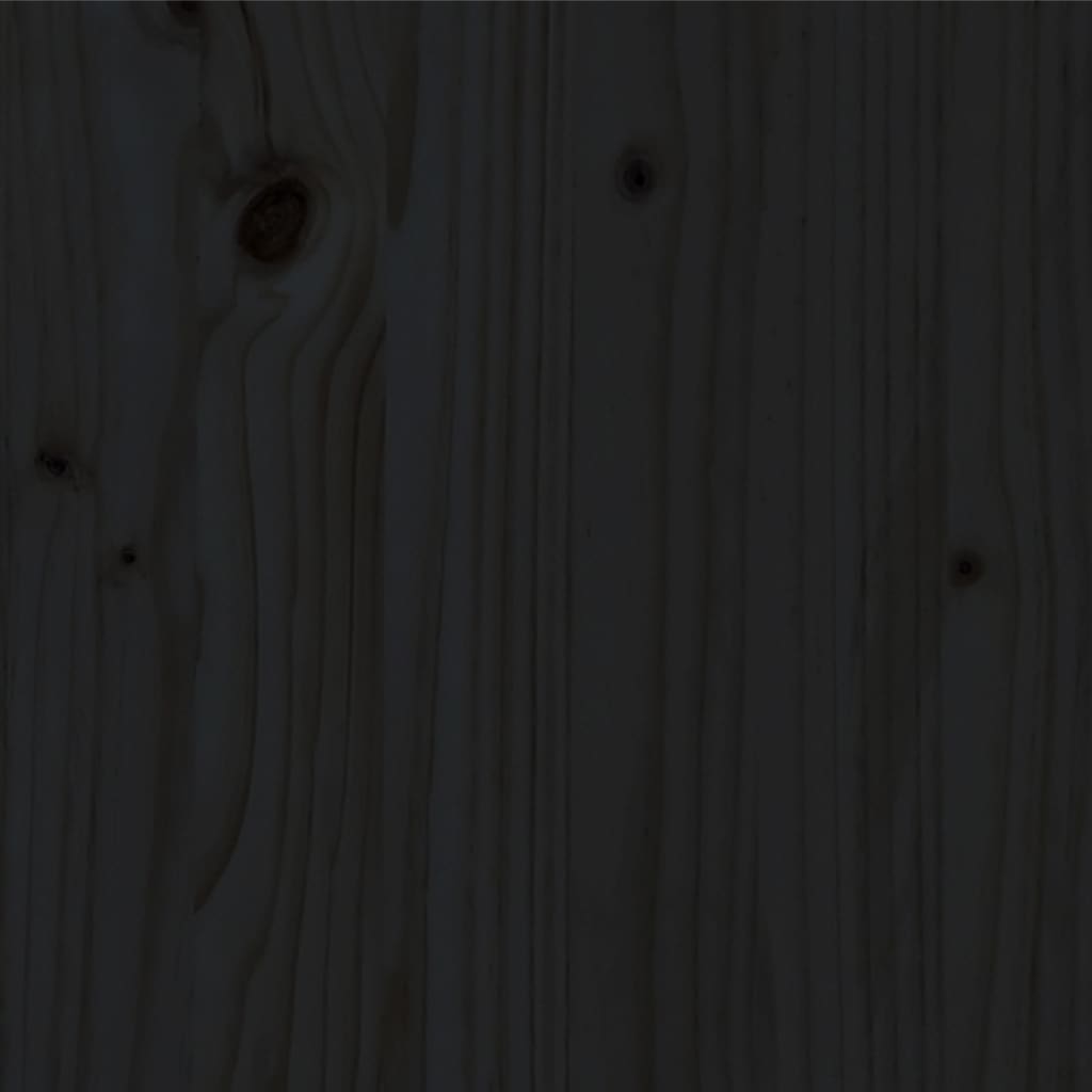 vidaXL Bedframe massief grenenhout 180x200 cm zwart