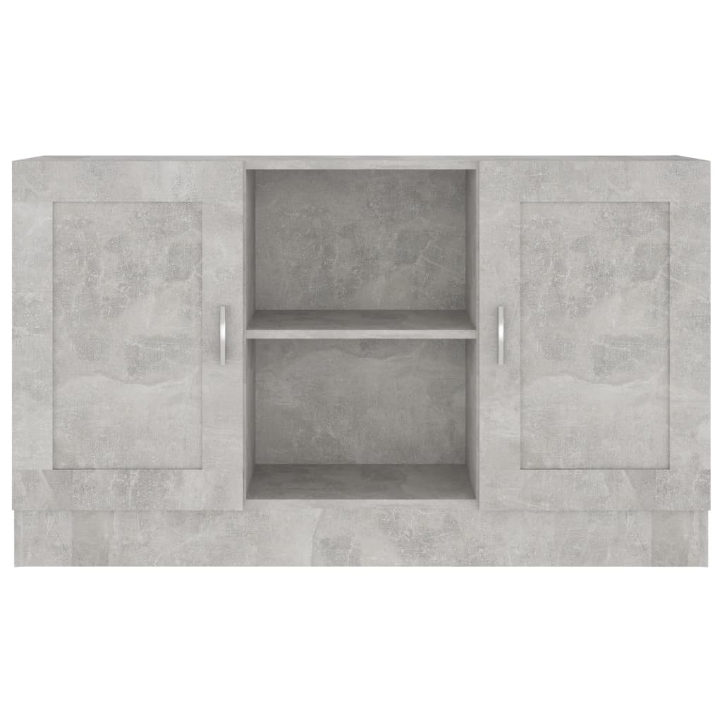 vidaXL Dressoir 120x30,5x70 cm spaanplaat betongrijs