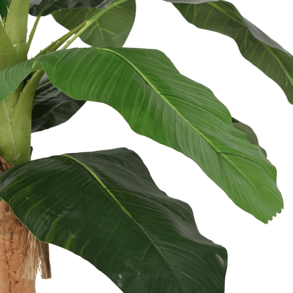 vidaXL Kunstplant bananenboom 9 bladeren 120 cm groen