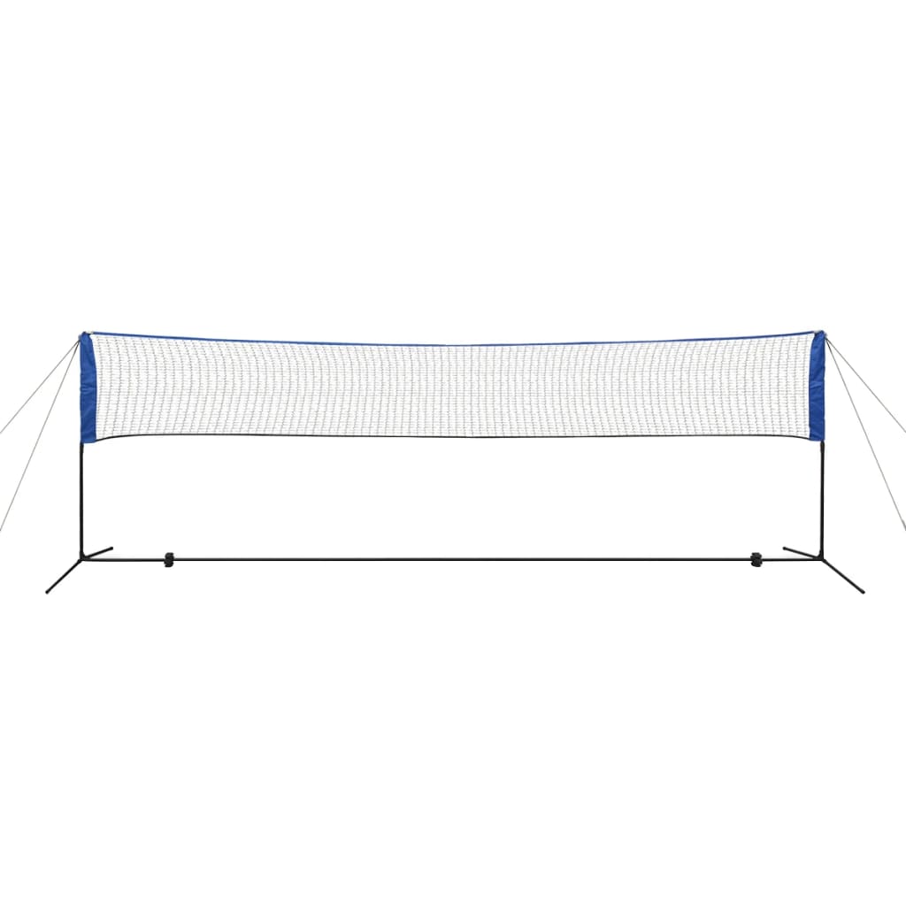 vidaXL Badminton net met shuttles 500x155 cm