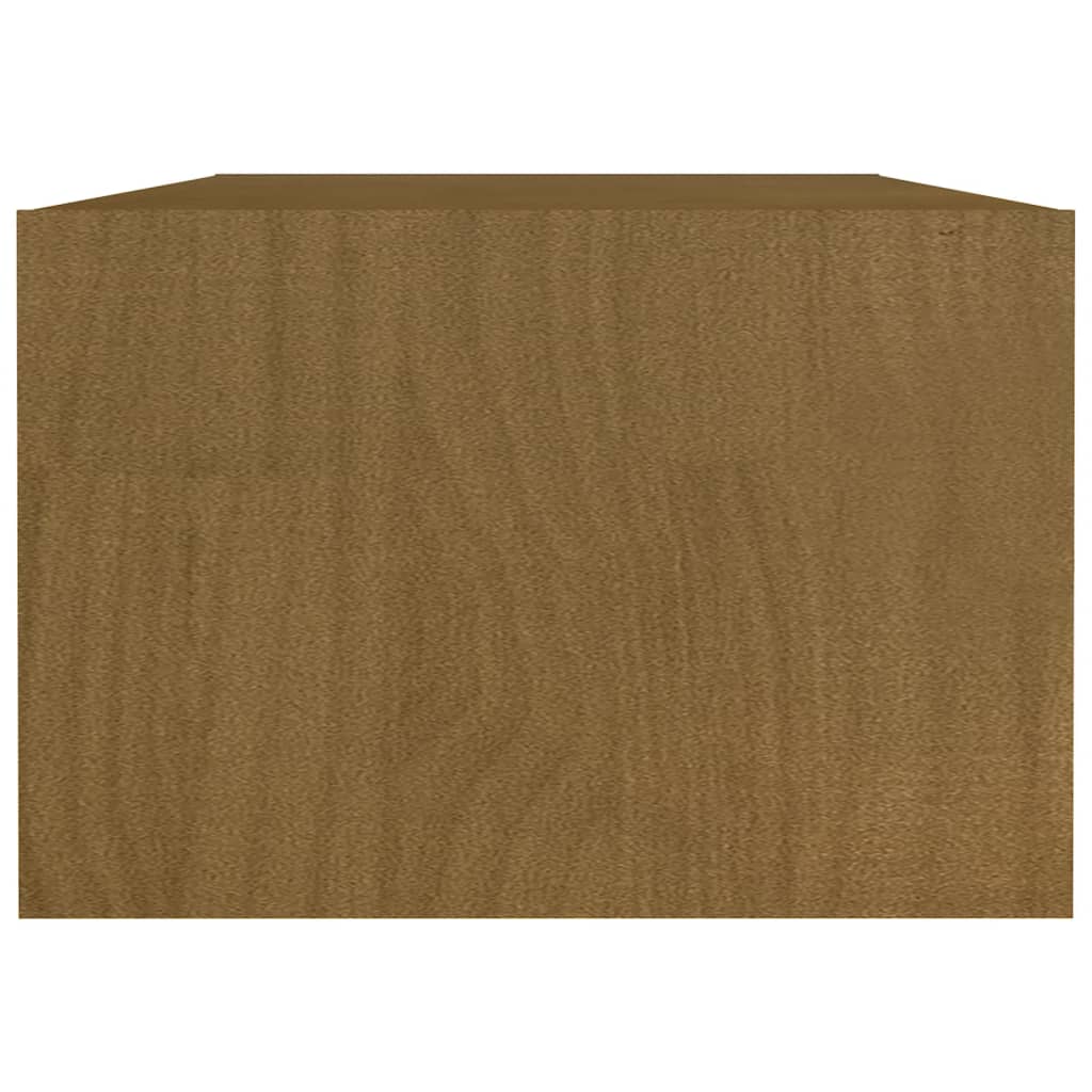 vidaXL Salontafel 110x50x34 cm massief grenenhout honingbruin