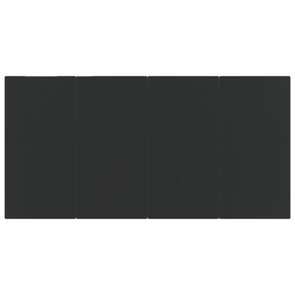 vidaXL 5-delige Tuinset met kussens grijs en zwart