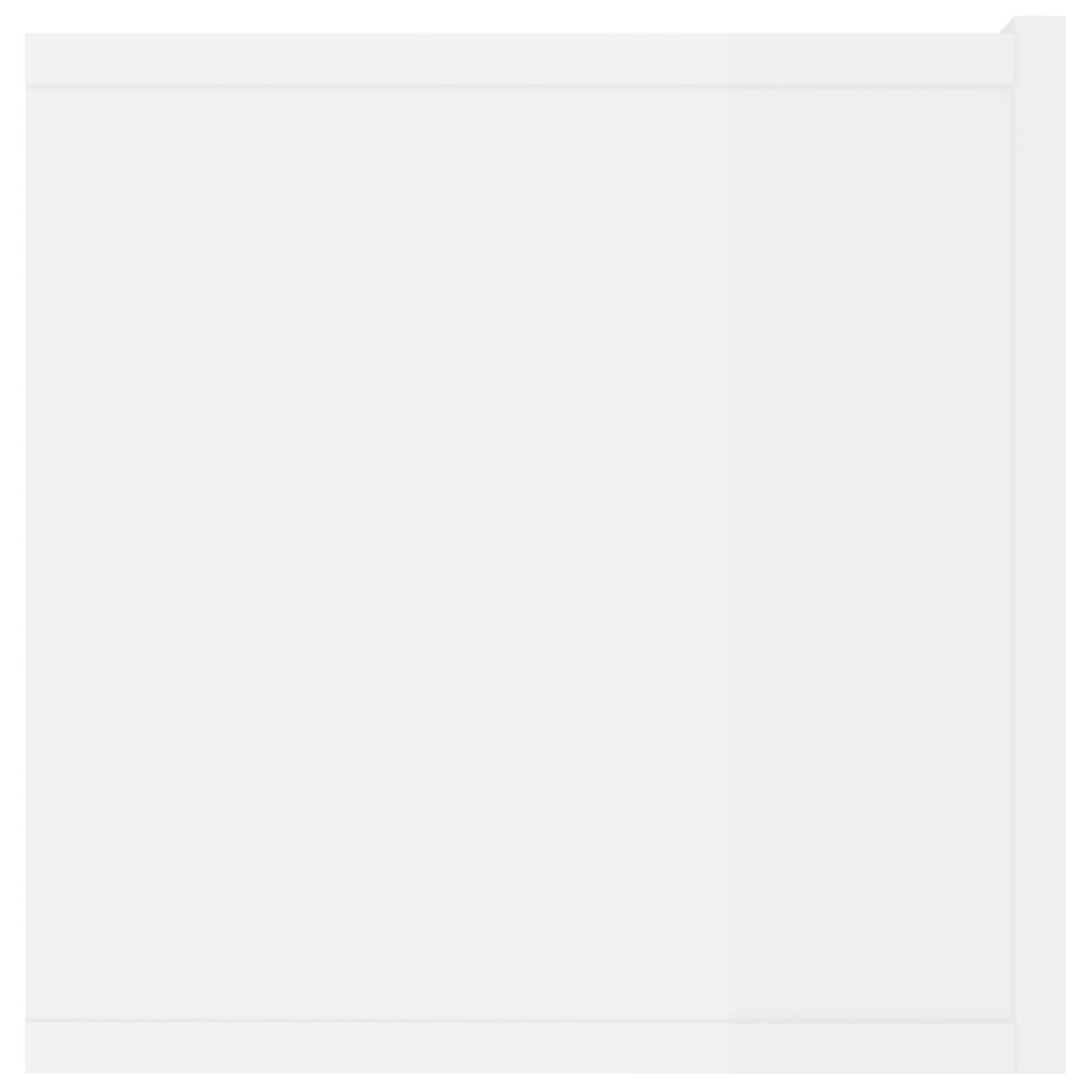 vidaXL Tv-meubelen 2 st 80x30x30 cm bewerkt hout hoogglans wit