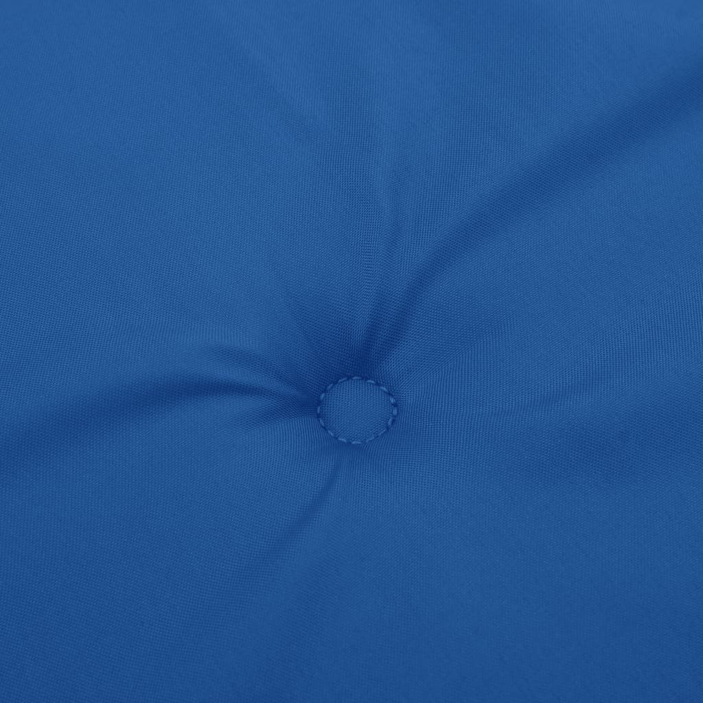 vidaXL Tuinstoelkussens 2 st hoge rug 120x50x3 cm stof koningsblauw