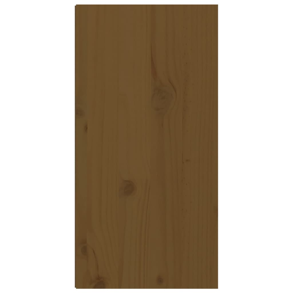 vidaXL Wandkast 30x30x60 cm massief grenenhout honingbruin
