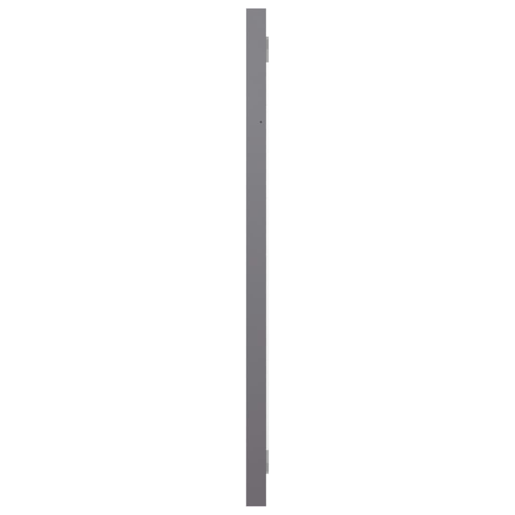 vidaXL Badkamerspiegel 60x1,5x37 cm spaanplaat hoogglans grijs