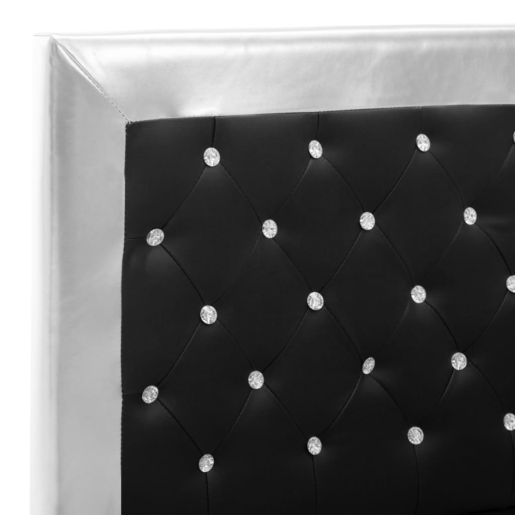 vidaXL Bedframe kunstleer zwart 90x200 cm